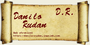 Danilo Rudan vizit kartica